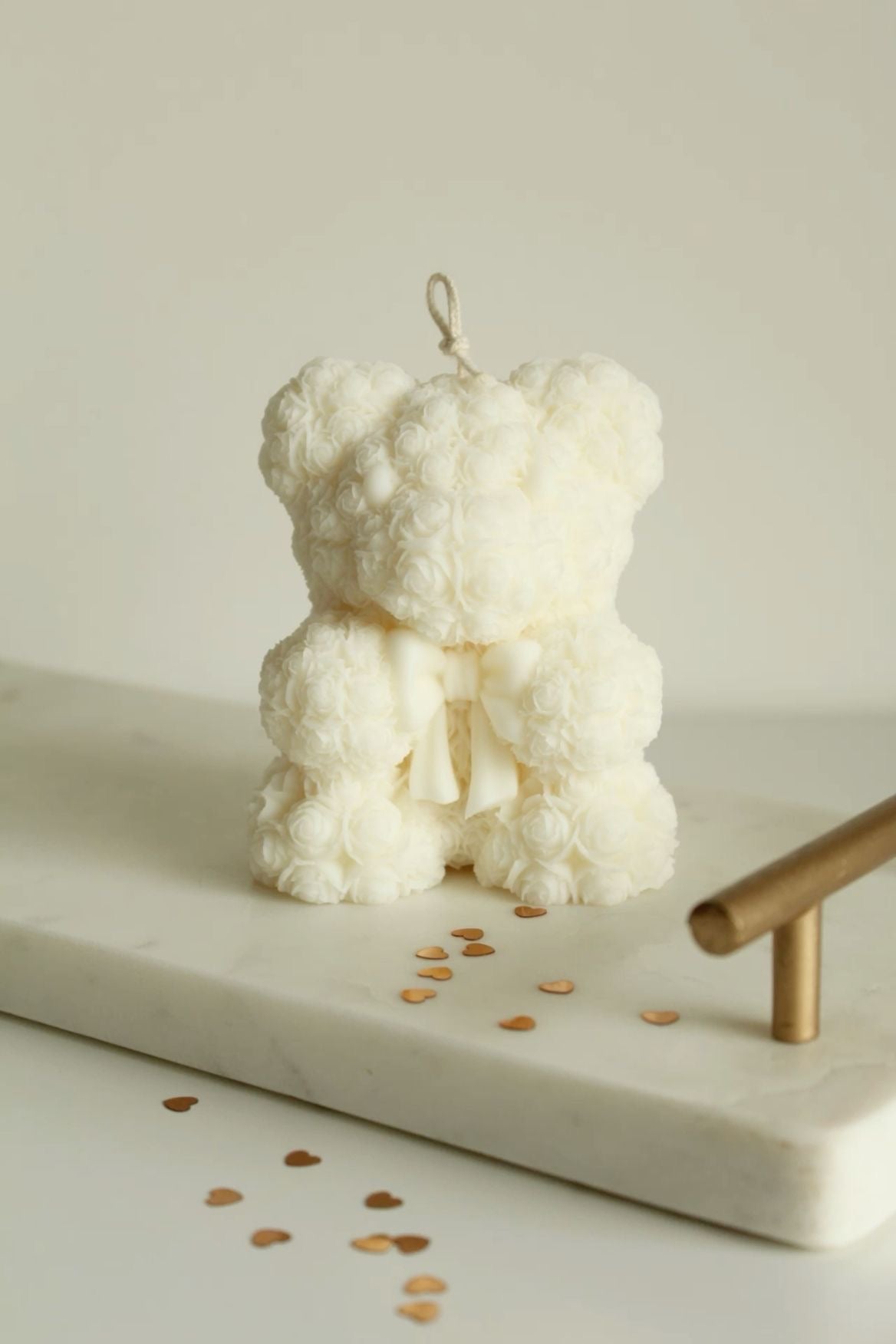 Teddy bear candle