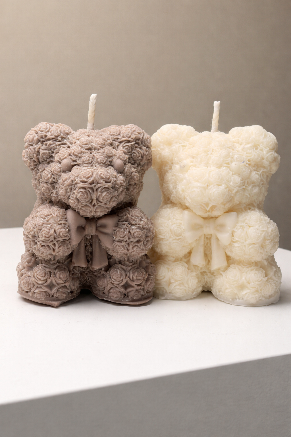 Teddy bear candle